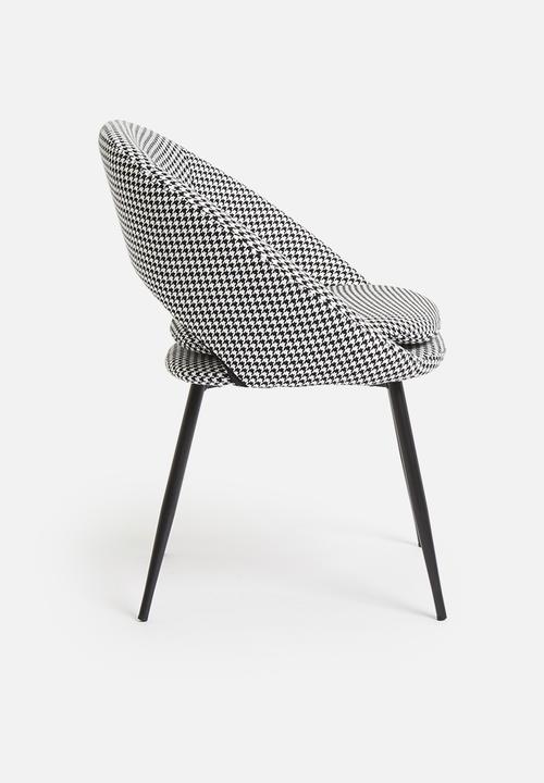Sixth Floor - Mika chair - houndstooth 