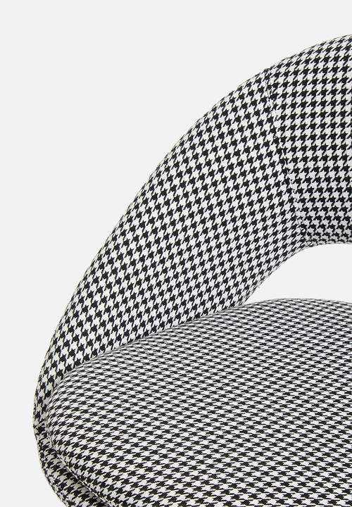 Sixth Floor - Mika chair - houndstooth 