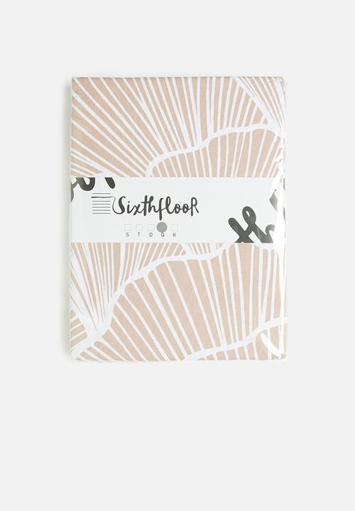 Sixth Floor - Linear floral printed polycotton duvet cover set - pink