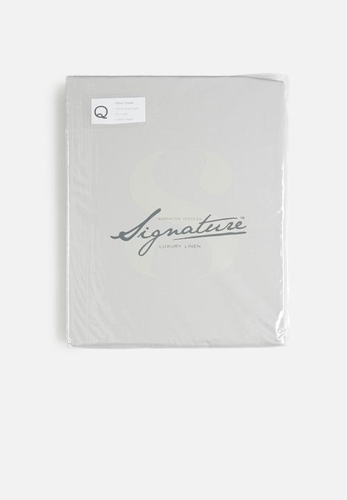 Sheraton Textiles - 400tc Egyptian Cotton fitted sheet - grey 