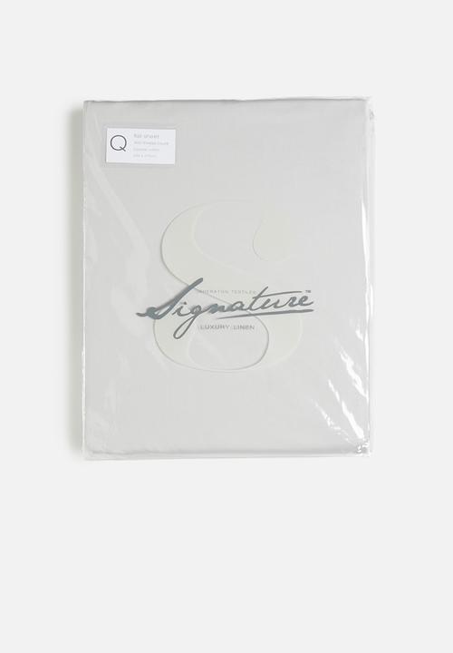 Sheraton Textiles - 400tc Egyptian Cotton flat sheet - grey 