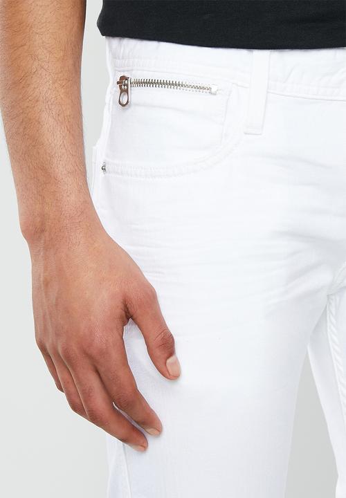 Replay - Slim anbass white denim  - white