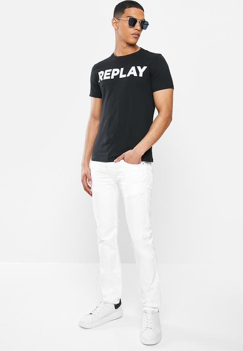 Replay - Slim anbass white denim  - white