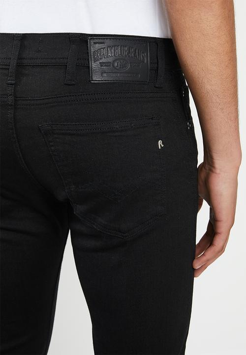 Replay - Slim black denim  - black
