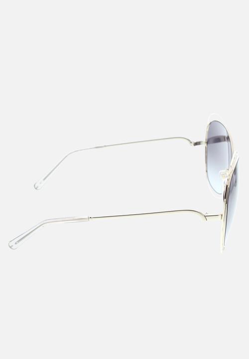 Chloe - Chloe round sunglasses - gold & light grey