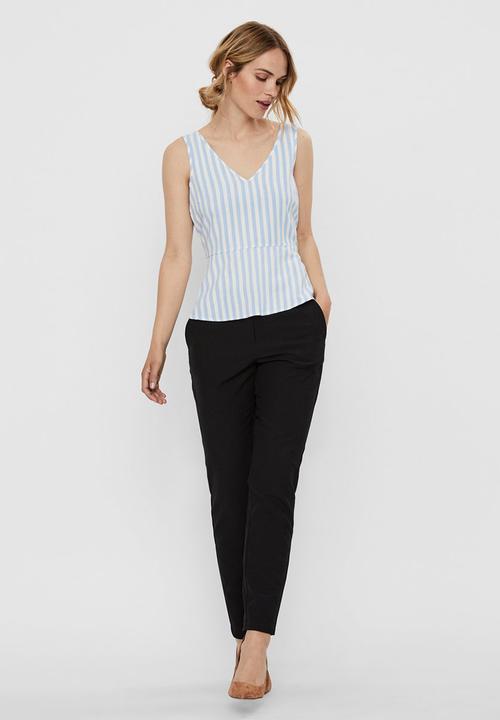 Vero Moda - Helen milo top stripe - blue & white