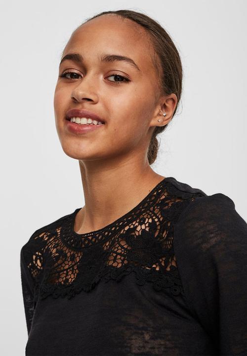Vero Moda - Karola short sleeve top - black