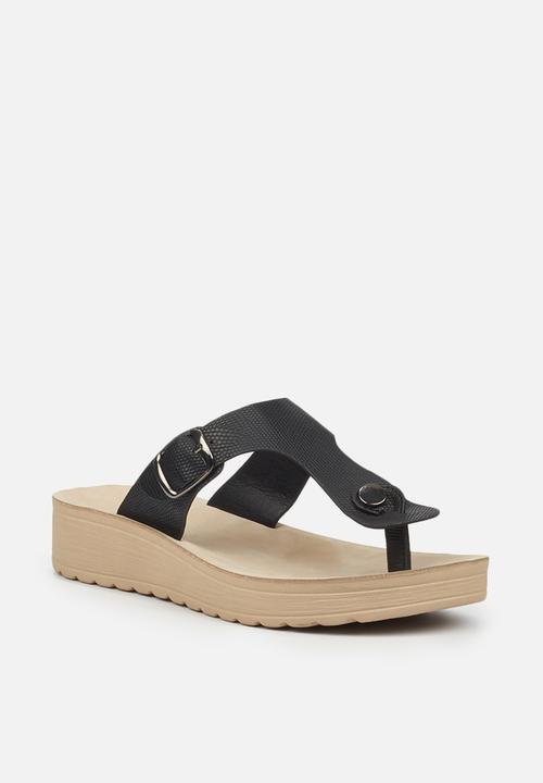 Butterfly Feet - Slitheran sandal - black
