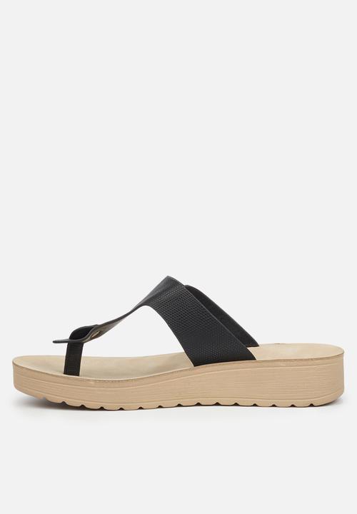 Butterfly Feet - Slitheran sandal - black