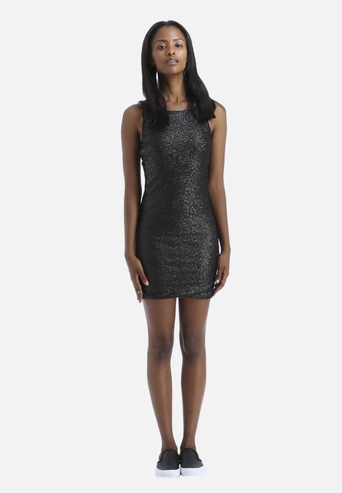 Trudy Short Tight Dress - Black