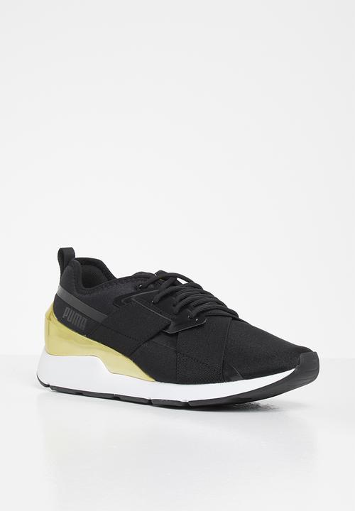 PUMA - Muse x-2 metallic wn's - Puma black-Puma team gold