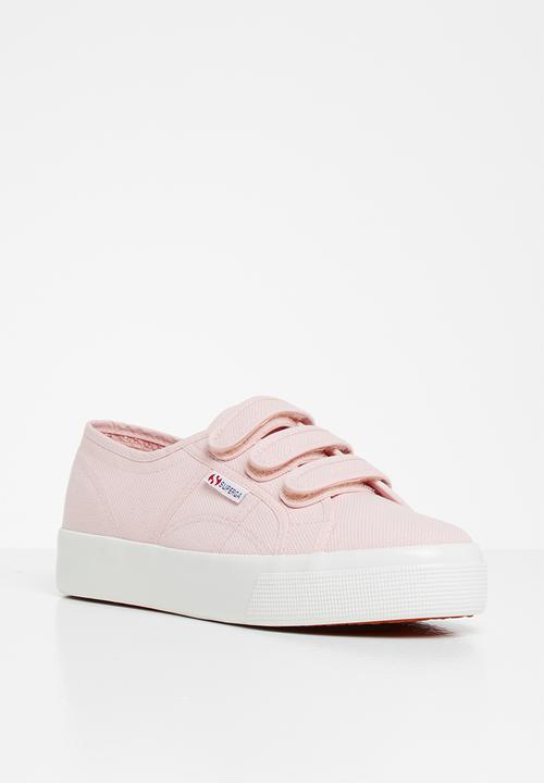 SUPERGA - 2730 Strap velcro - shiny foxing - pink shiny