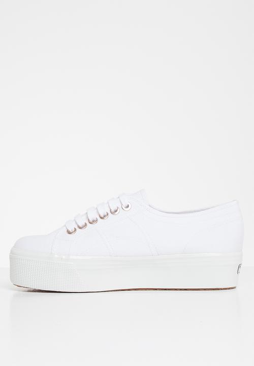 SUPERGA - 2790 Classic platform big eyelets - white/rose gold