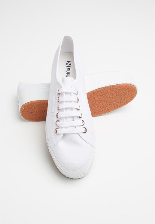 SUPERGA - 2790 Classic platform big eyelets - white/rose gold