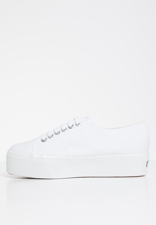 SUPERGA - 2790 Classic platform big eyelets - white/platinum