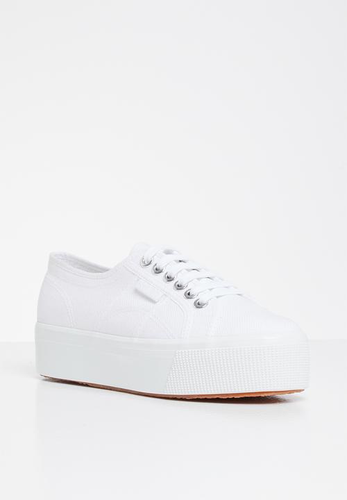 SUPERGA - 2790 Classic platform big eyelets - white/platinum