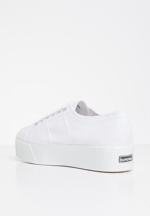 SUPERGA - 2790 Classic platform big eyelets - white/platinum