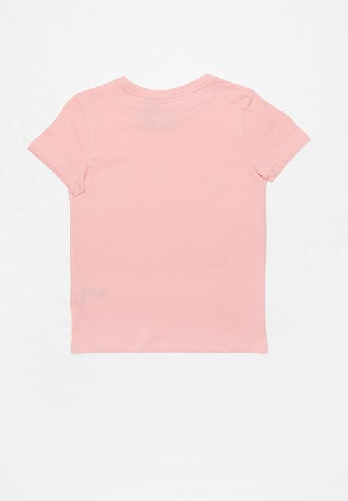 adidas Originals - Trefoil tee - light pink & white