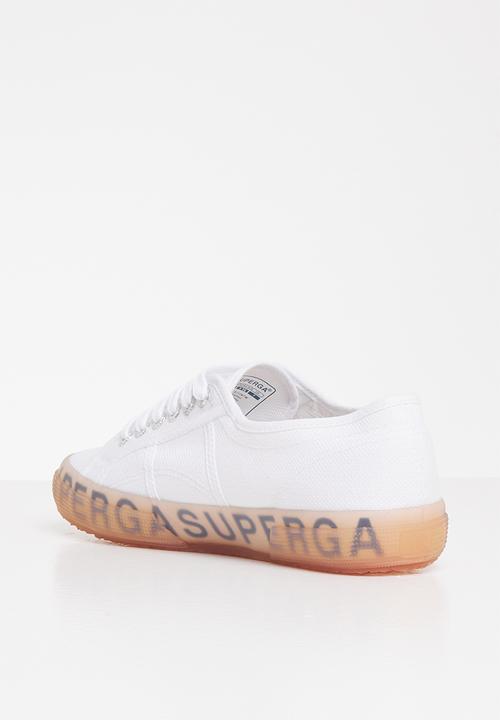 SUPERGA - 2750 Jellygum lettering sole - white/pink/lilac