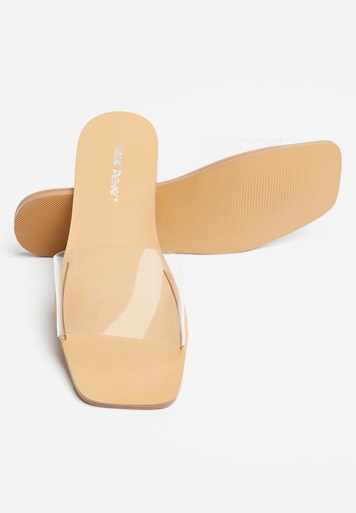 Public Desire - Ally square toe slider - neutral