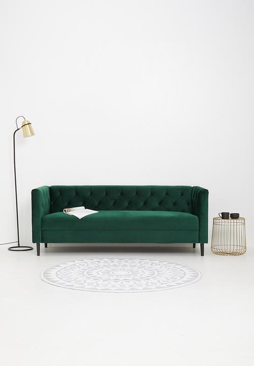 Sixth Floor - Penelope 3 seater - emerald green
