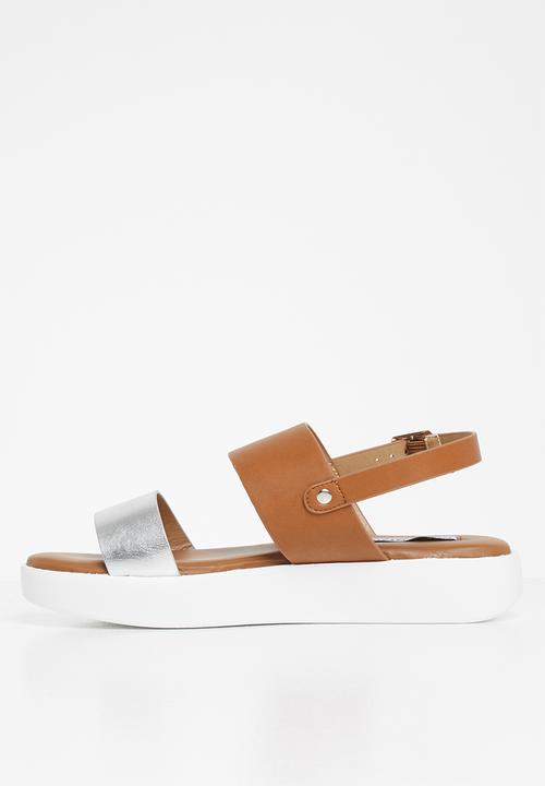Madison® - April sandal - silver & tan