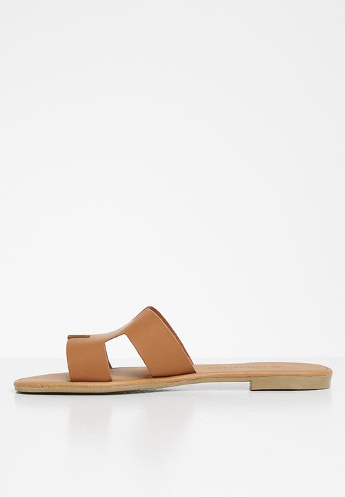 Superbalist - Heides leather slide - tan