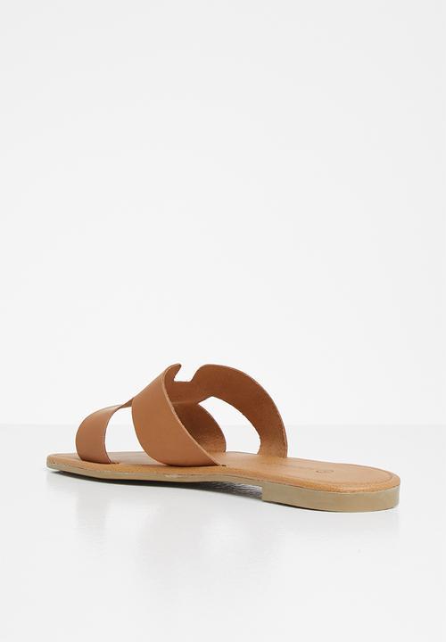 Superbalist - Heides leather slide - tan