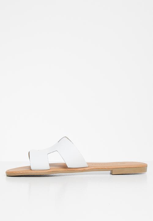 Superbalist - Heides leather slide - white