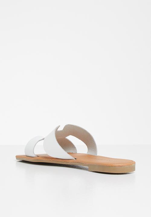 Superbalist - Heides leather slide - white