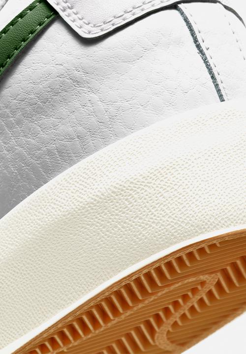 Nike - Blazer low leather - white / forest green-sail