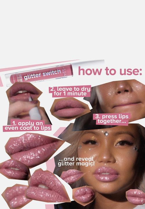 lottie london - Glitter Switch Transforming Liquid Lip - High Roller