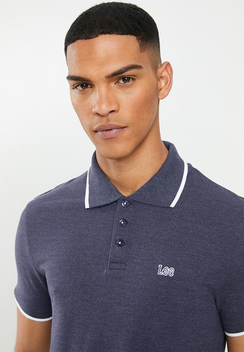 Lee  - Icon melange polo - blue