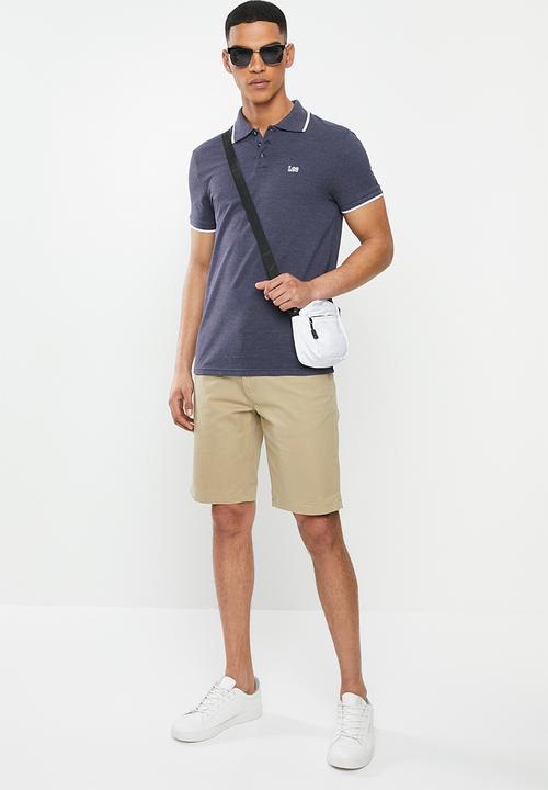 Lee  - Icon melange polo - blue
