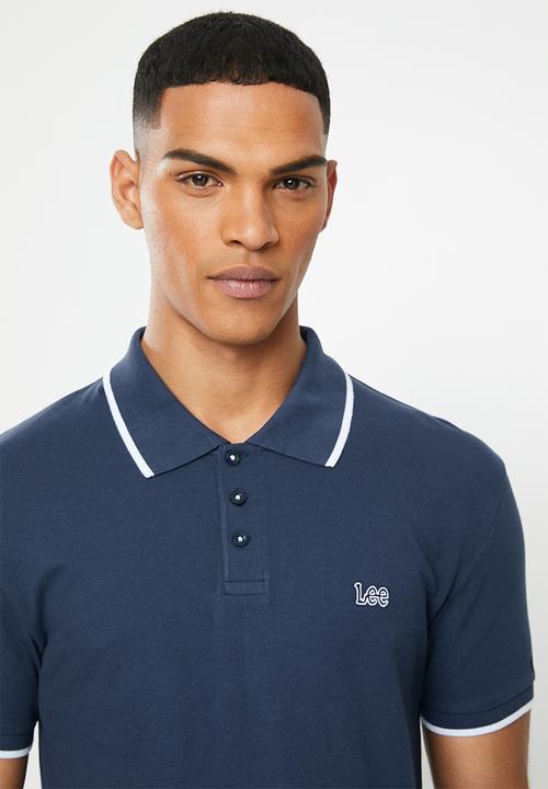 Lee  - Icon polo - navy & white