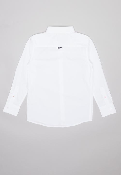 POLO - Boys nicholas long sleeve shirt - white
