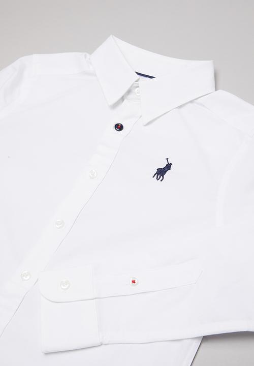 POLO - Boys nicholas long sleeve shirt - white