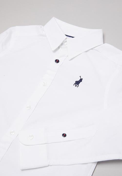 POLO - Boys nicholas long sleeve shirt - white