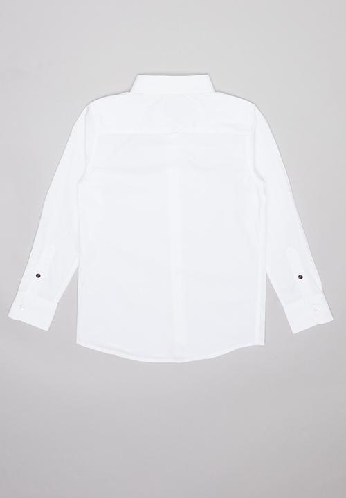 POLO - Boys nicholas long sleeve shirt - white