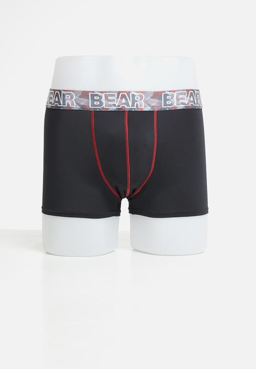 Bear - Bear 2 pack triangle abstract digital print - multi