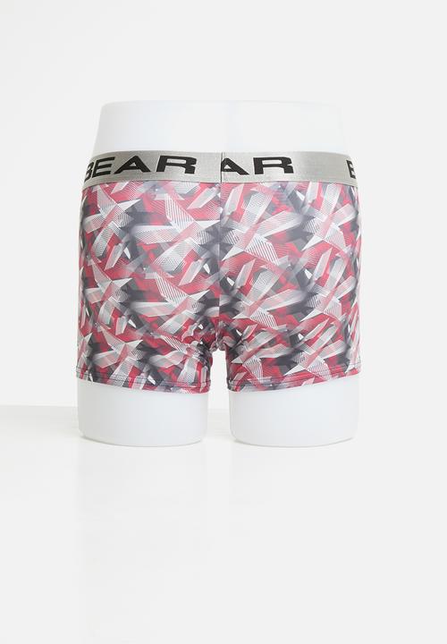 Bear - Bear 2 pack triangle abstract digital print - multi