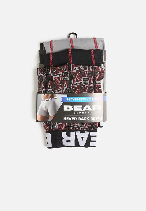 Bear - Bear 3 pack ethnic print trunks - multi
