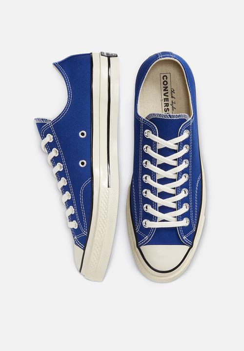 Converse - Chuck 70 organic canvas ox - rush blue / egret / black