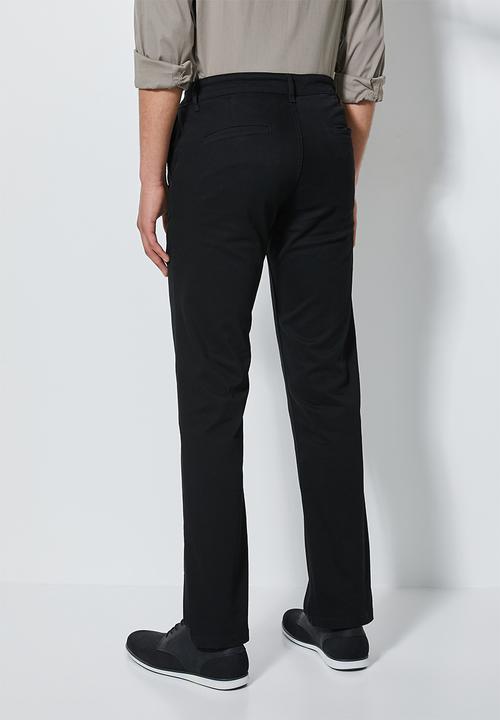 Superbalist - Ohio straight fit chino - black