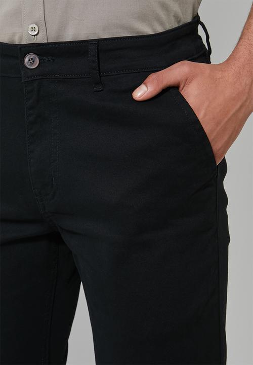 Superbalist - Ohio straight fit chino - black