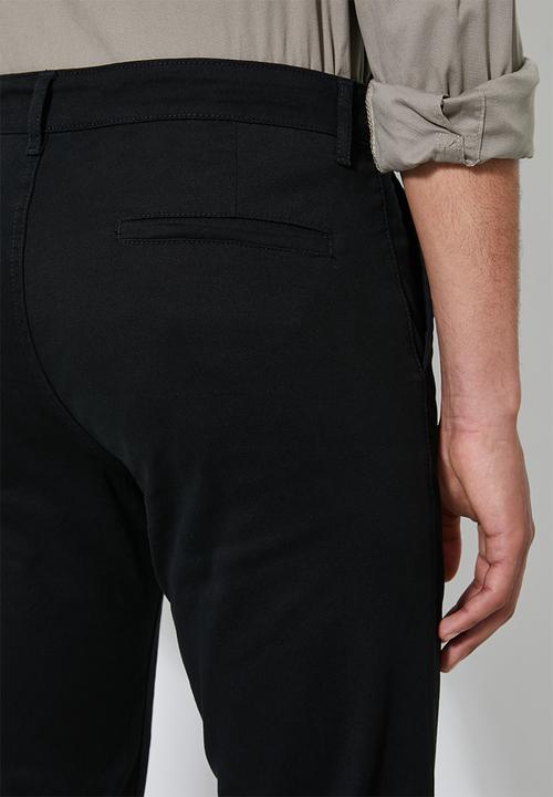Superbalist - Ohio straight fit chino - black