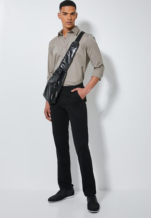 Superbalist - Ohio straight fit chino - black