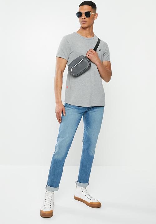 S.P.C.C - Edgerton signature scooped hem T-shirt - grey 