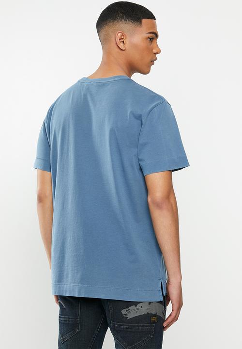 G-STAR - Reflective logo loose od r t short sleeve - blue