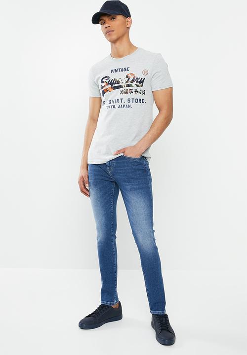 Superdry. - Travis skinny denim - blue
